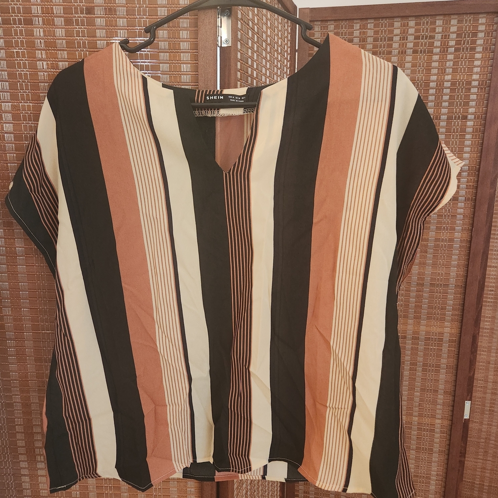Shein Multicolor Striped Blouse